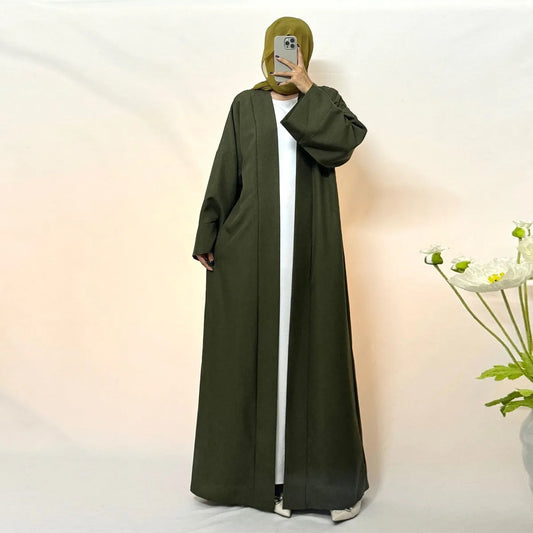 Open Front Abaya Muslim Kaftans Noor & Flame